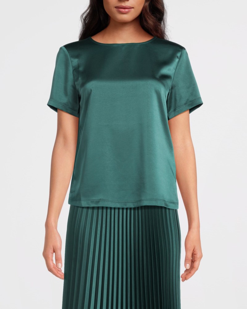 Weekend Max Mara T-shirt satin crew neck dam – bild 2
