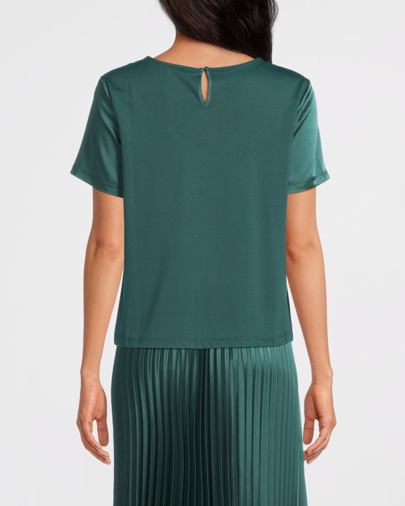 Weekend Max Mara T-shirt satin crew neck dam – bild 3