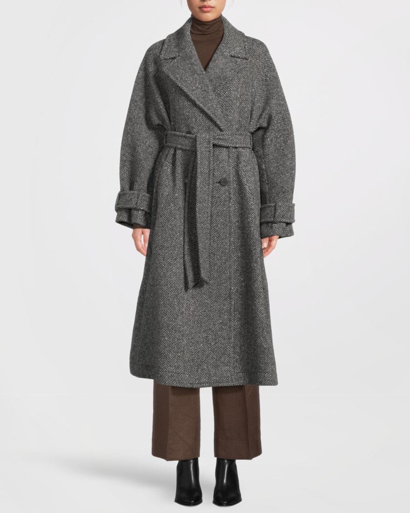 Weekend Max Mara Kappa long wool blend tweed dam – bild 2