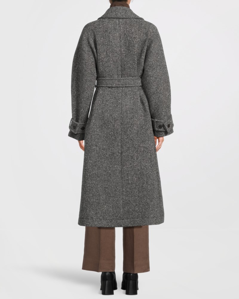 Weekend Max Mara Kappa long wool blend tweed dam – bild 3