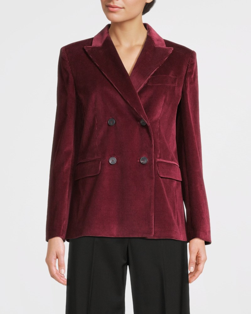 Weekend Max Mara Kavaj cotton corduroy velvet dam – bild 2