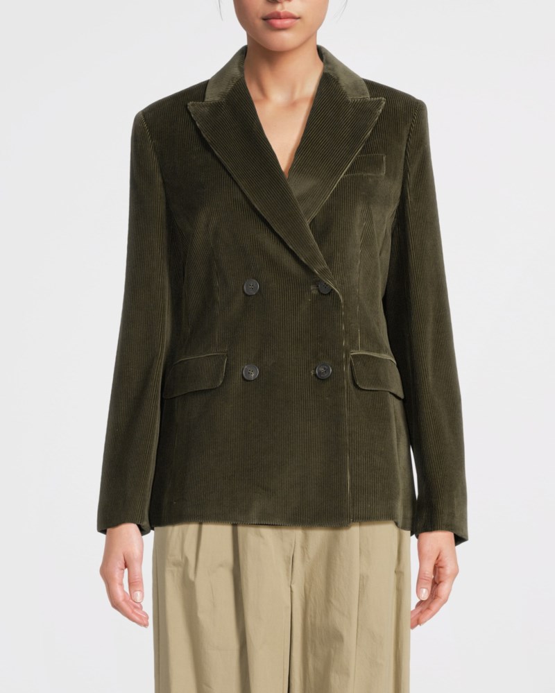 Weekend Max Mara Kavaj cotton corduroy velvet dam – bild 2