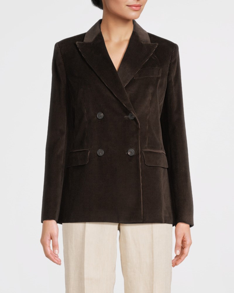 Weekend Max Mara Kavaj cotton corduroy velvet dam – bild 2