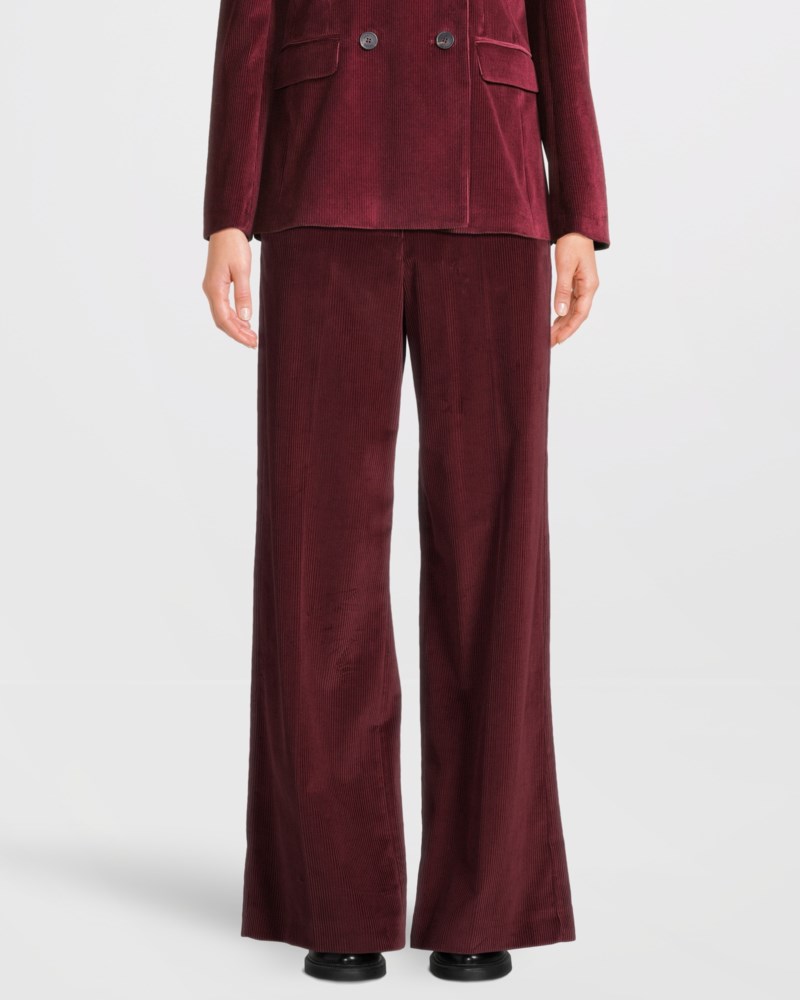 Weekend Max Mara Byxa cotton velvet dam – bild 2