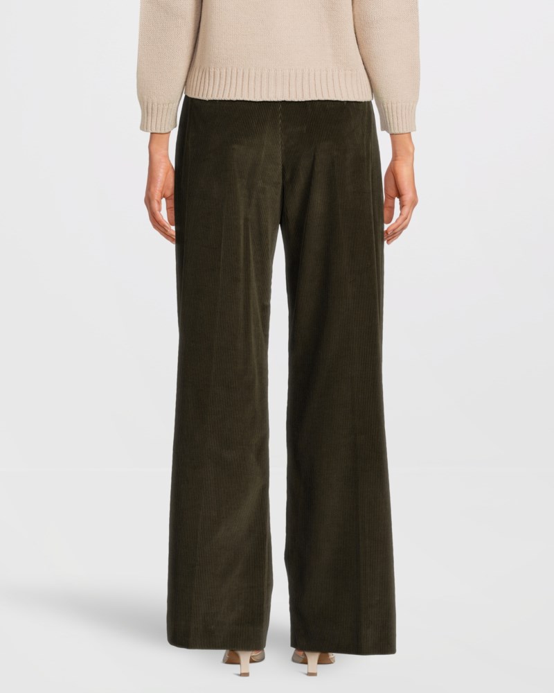 Weekend Max Mara Byxa cotton velvet dam – bild 4
