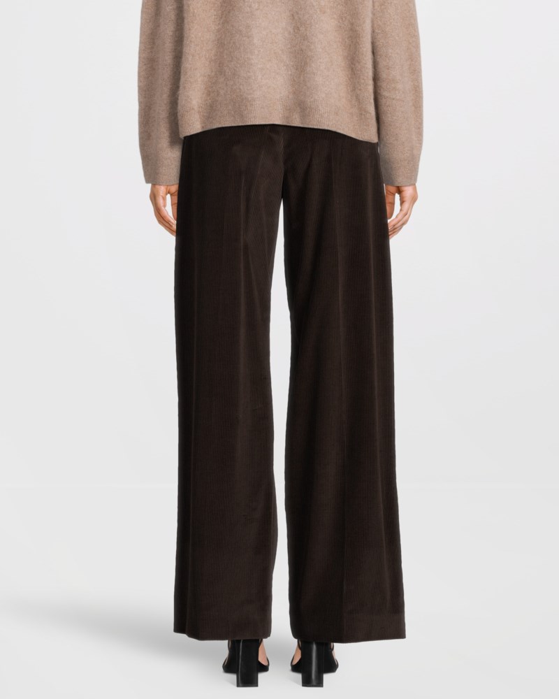 Weekend Max Mara Byxa cotton velvet dam – bild 4