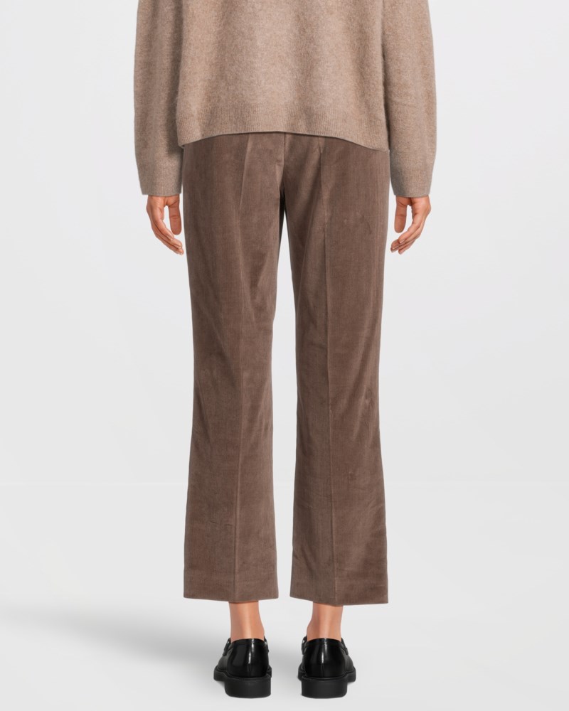 Weekend Max Mara Byxor cotton velvet cropped dam – bild 4
