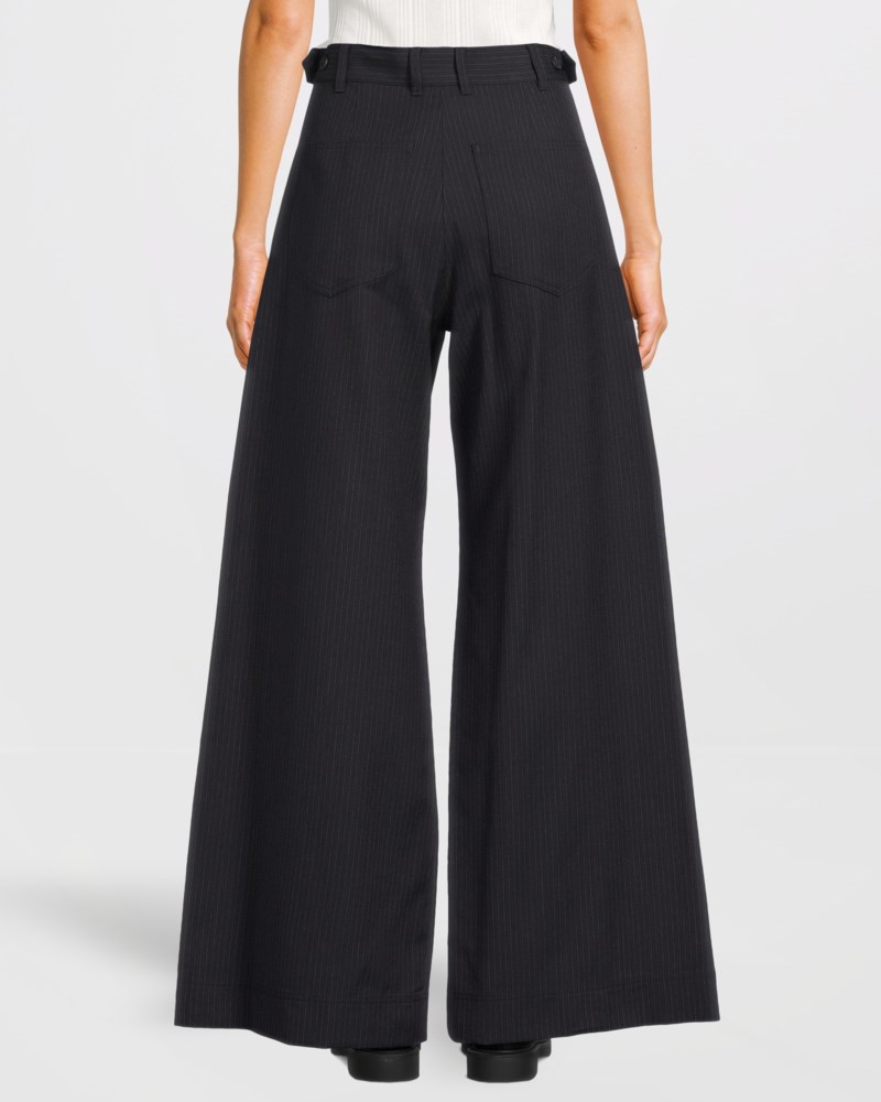 Weekend Max Mara Byxa wool and cotton gabardine dam – bild 3