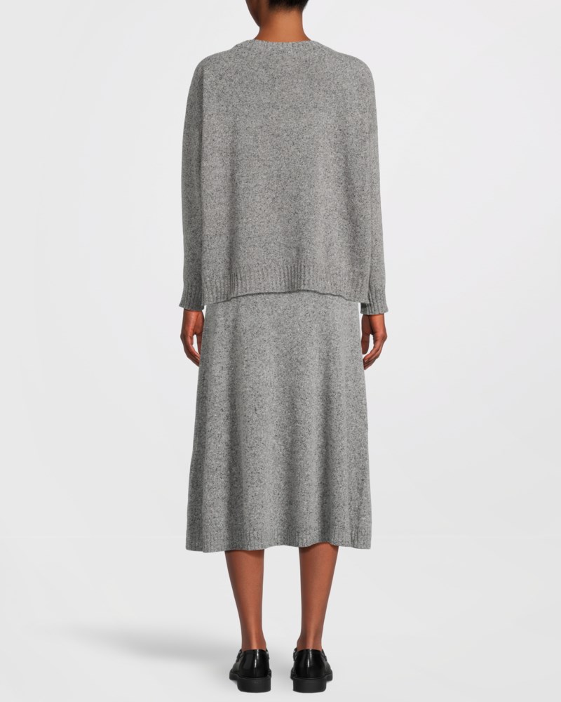 Weekend Max Mara Kjol flared wool blend tweed dam – bild 3