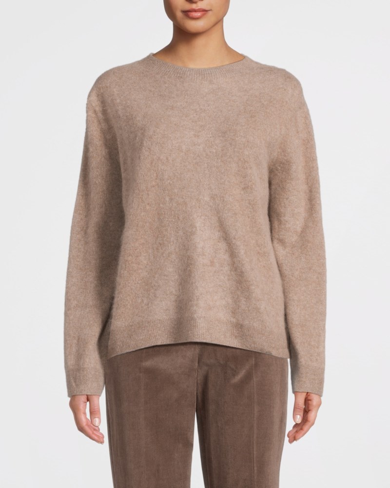 Weekend Max Mara Stickad tröja wool and cashmere crewneck dam – bild 2