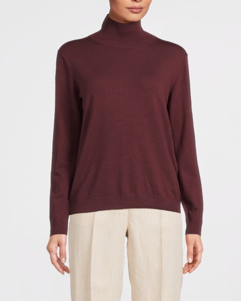 Weekend Max Mara Turtleneck wool and silk knit tröjor dam – bild 2