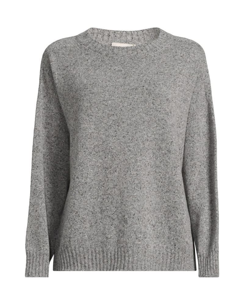 Tröja tweed effect wool and silk blend
