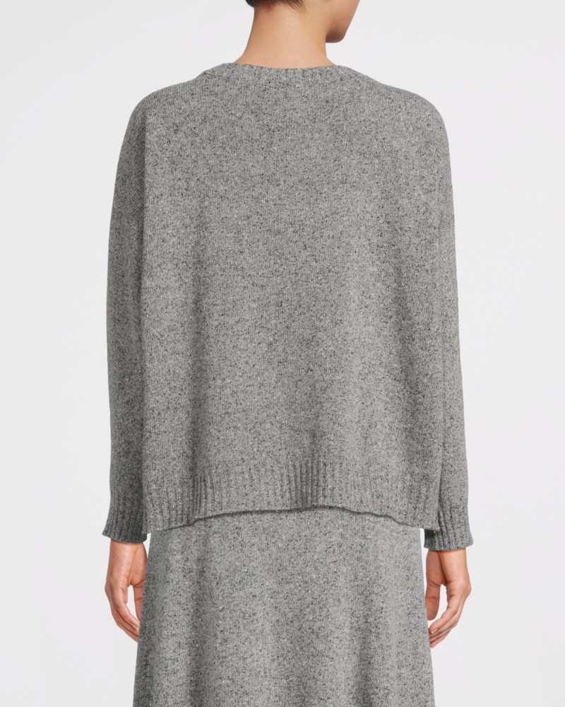Weekend Max Mara Tröja tweed effect wool and silk blend dam – bild 4