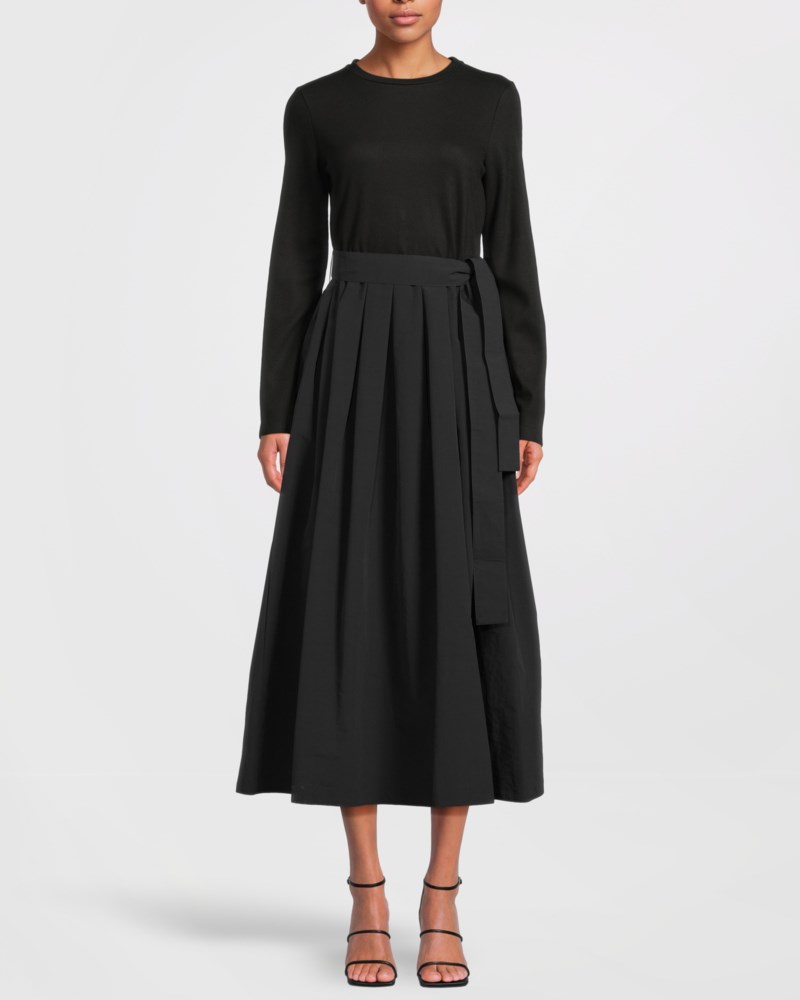 Weekend Max Mara Klänning jacquard jersey and taffeta dam – bild 2
