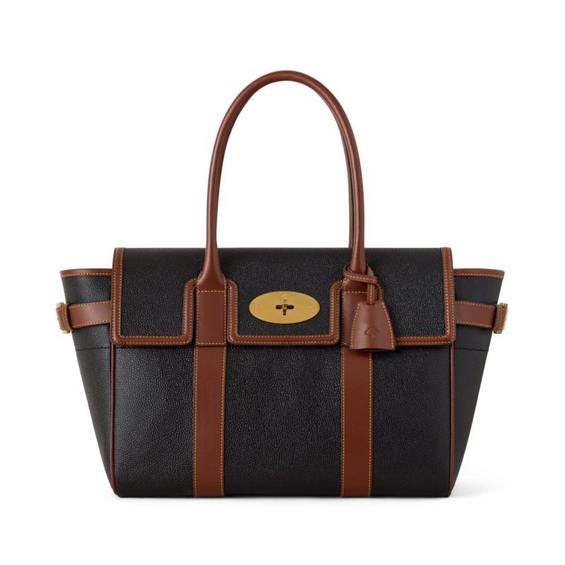 Bayswater black & brass small classic grain
