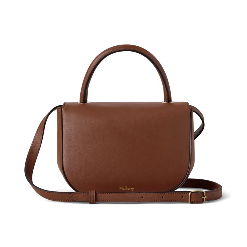 Mulberry Small amberley top handle oak supple smooth leather handväskor dam – bild 3