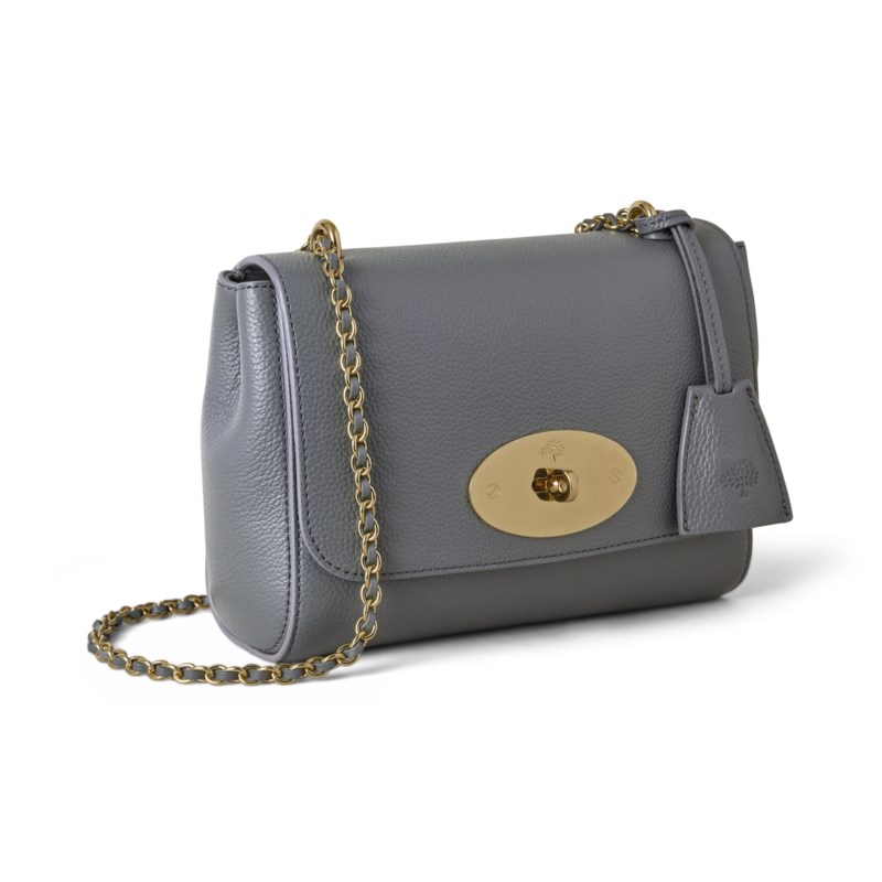 Mulberry Lily black & gold glossy goat handväskor dam – bild 3