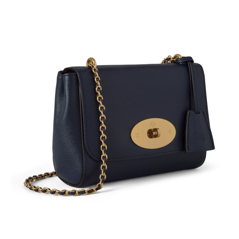 Mulberry Lily black & gold glossy goat handväskor dam – bild 3