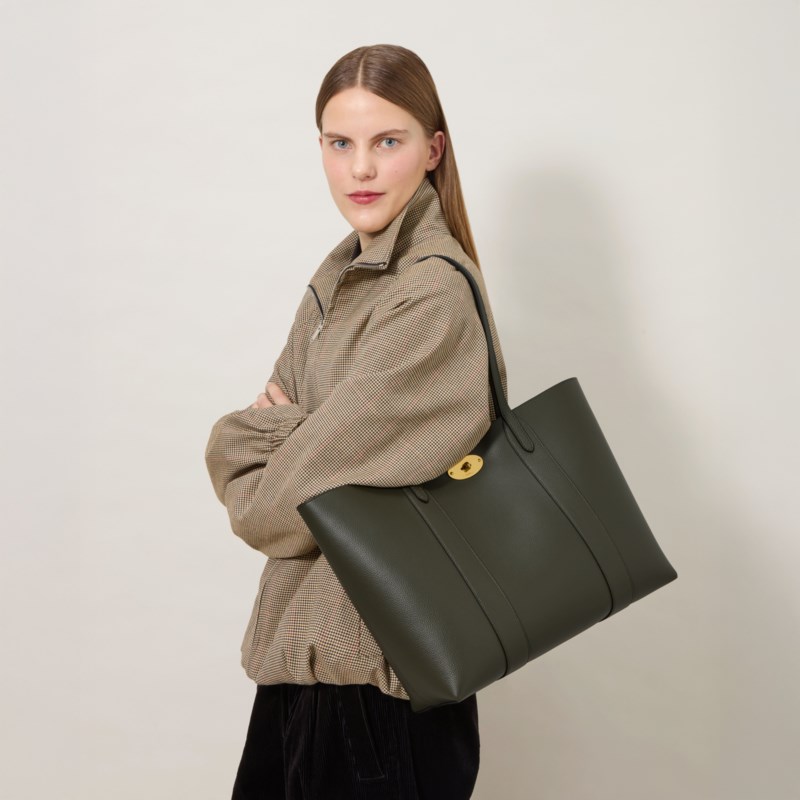 Mulberry Bayswater tote night sky & poplin blue small classic grain shoppingväskor & totes dam – bild 2