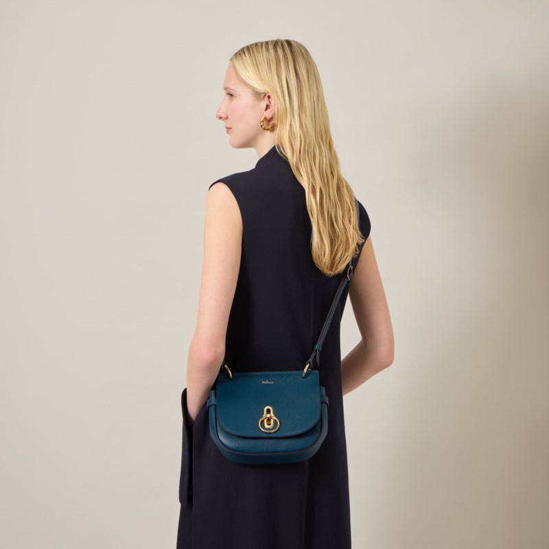 Mulberry Small amberley satchel oak small classic grain axelremsväskor dam – bild 2