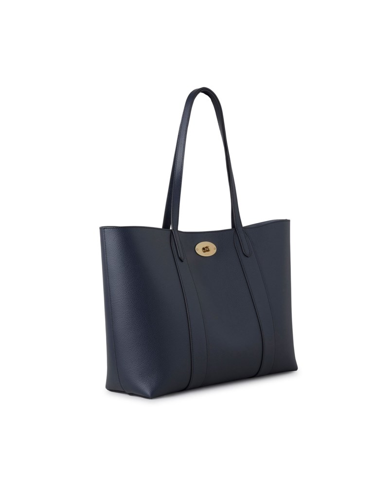 Mulberry Bayswater tote night sky & poplin blue small classic grain shoppingväskor & totes dam – bild 3