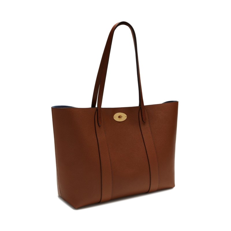 Mulberry Bayswater tote night sky & poplin blue small classic grain shoppingväskor & totes dam – bild 3