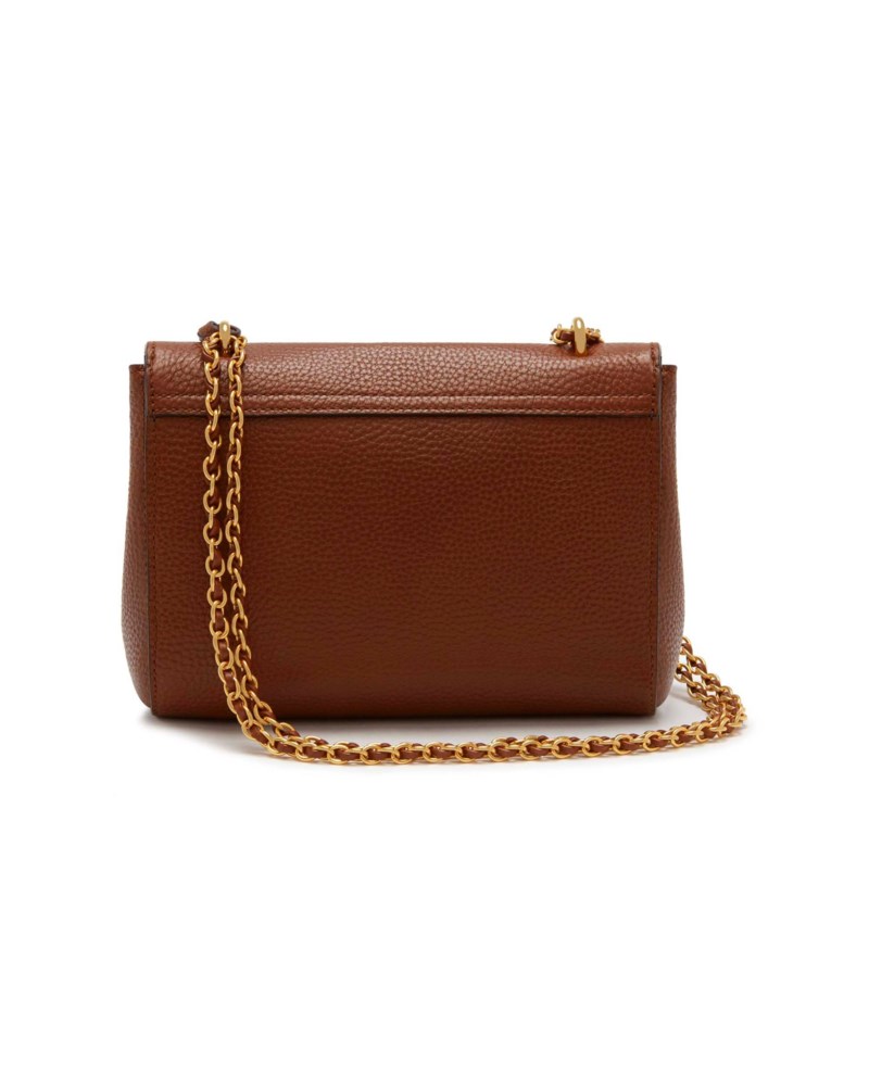 Mulberry Lily black & gold glossy goat handväskor dam – bild 2