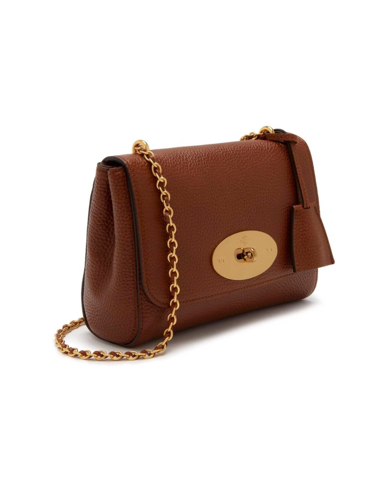 Mulberry Lily black & gold glossy goat handväskor dam – bild 3
