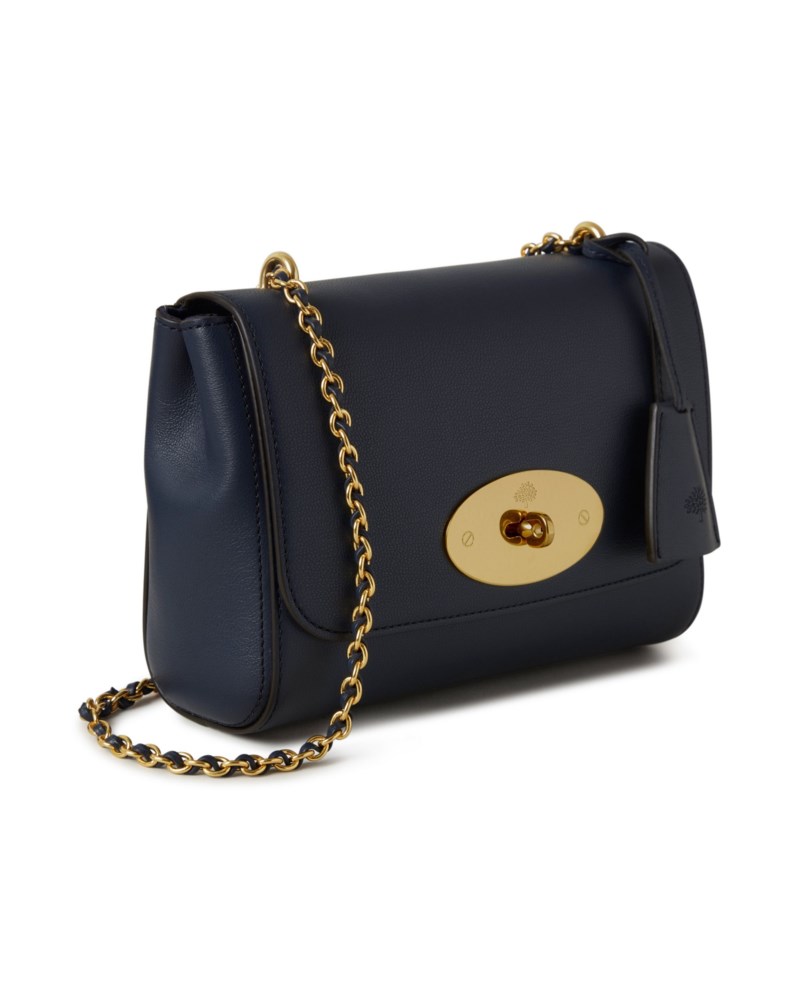 Mulberry Lily black & gold glossy goat handväskor dam – bild 3