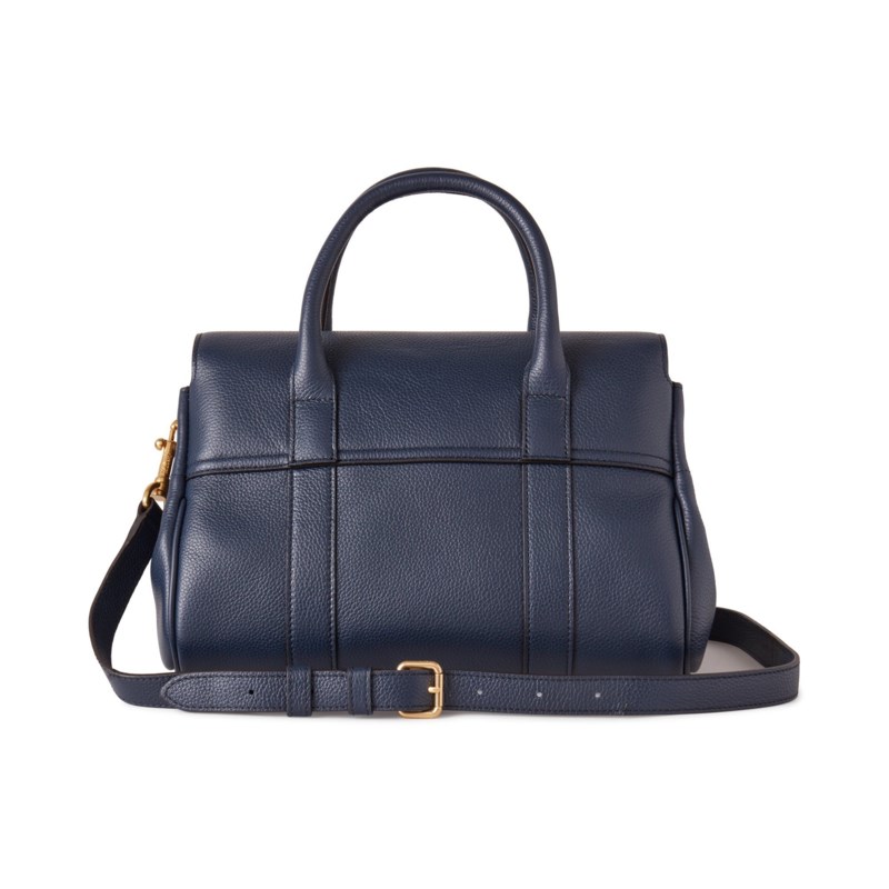 Mulberry Bayswater satchel black small classic grain handväskor dam – bild 2