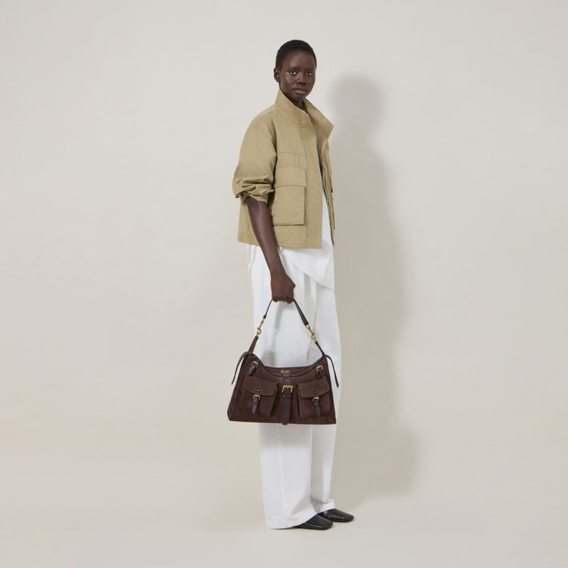 Mulberry Roxanne shoulder suede axelremsväskor dam – bild 2