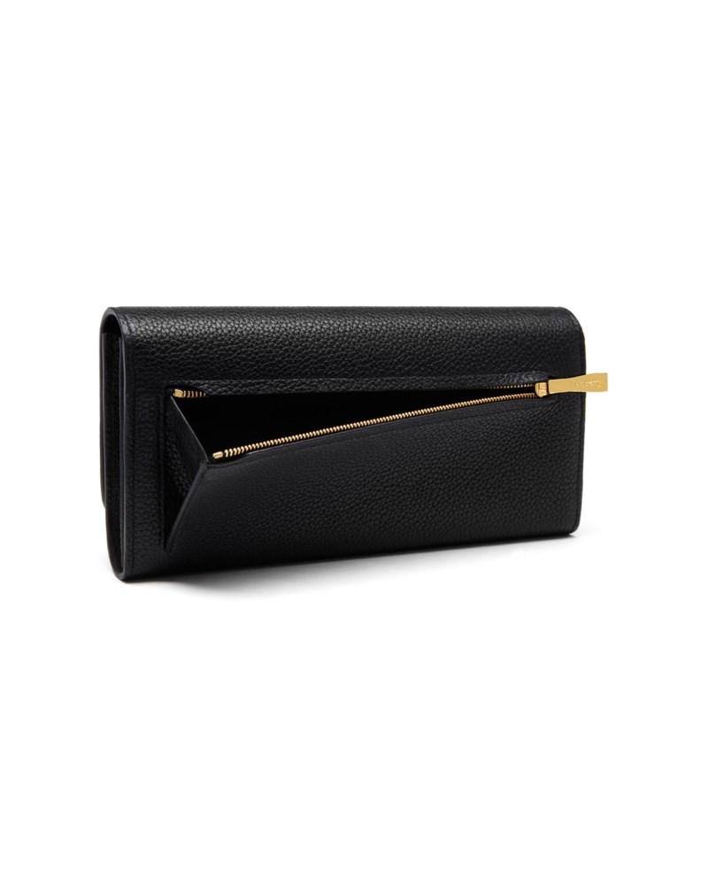 Mulberry Continental wallet black small classic grain plånböcker dam – bild 2