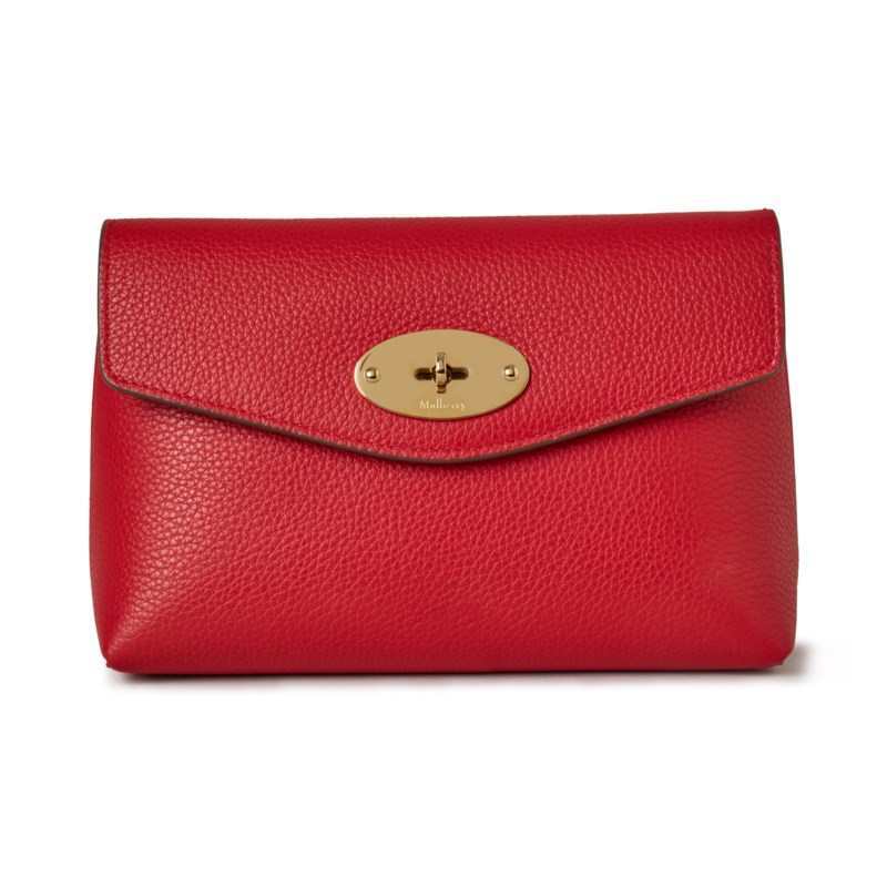 Darley cosmetic pouch scarlet red small classic grain 1