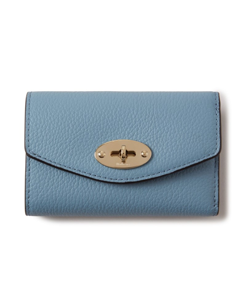 Darley folded multi-card wallet brighton blue small classic grain 1