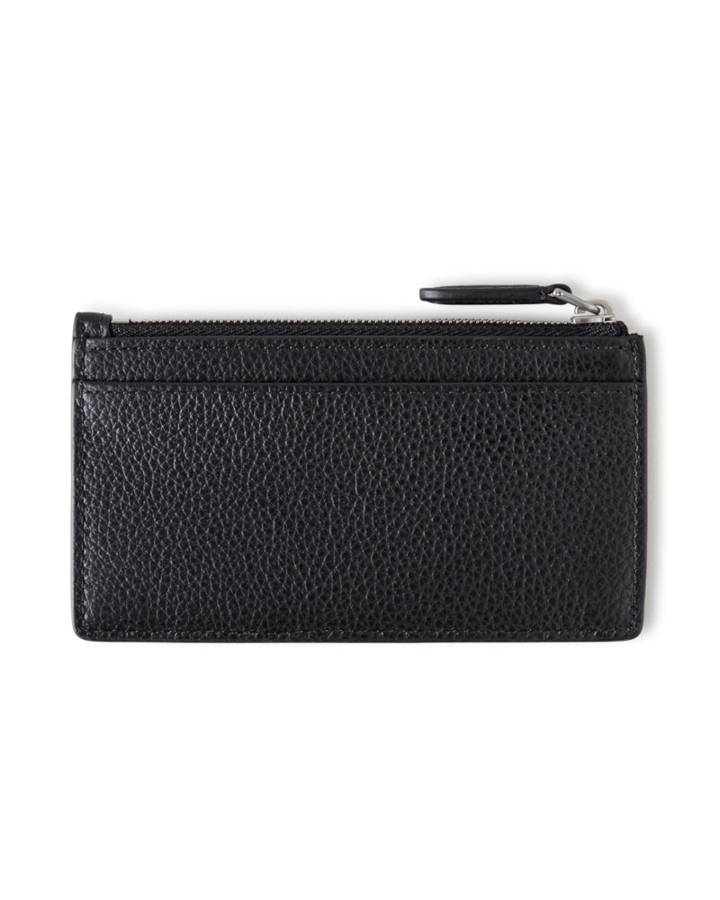 Mulberry Continental zipped long card holder black small classic grain korthållare dam – bild 2