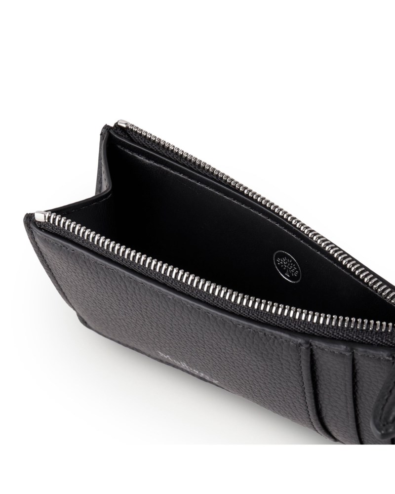 Mulberry Continental zipped long card holder black small classic grain korthållare dam – bild 3