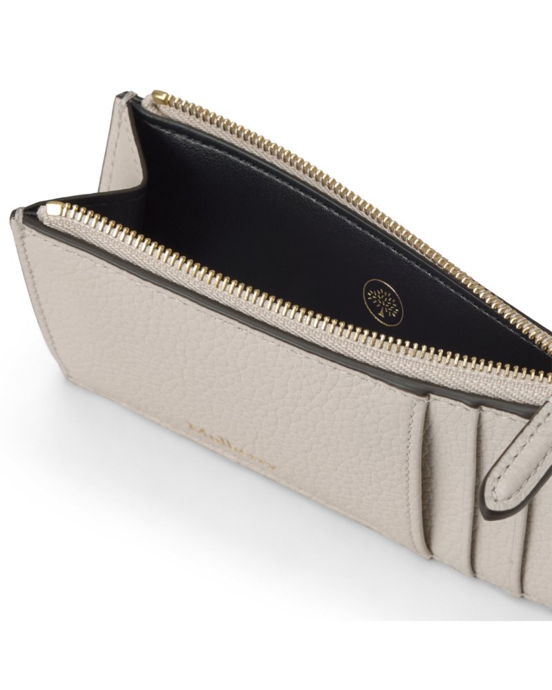 Mulberry Continental zipped long card holder chalk small classic grain plånböcker & korthållare dam – bild 2