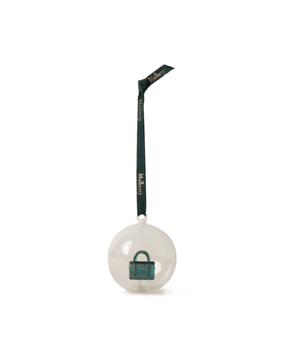 Bayswater globe bauble mulberry green glass, mulberry green glass från Mulberry