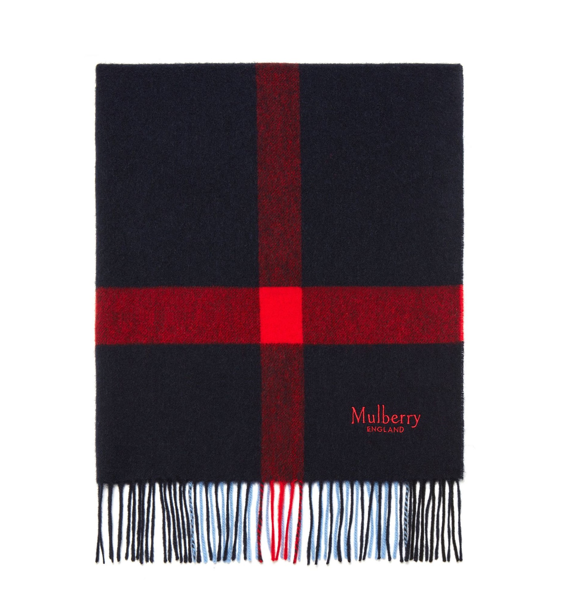 mulberry solid lambswool scarf