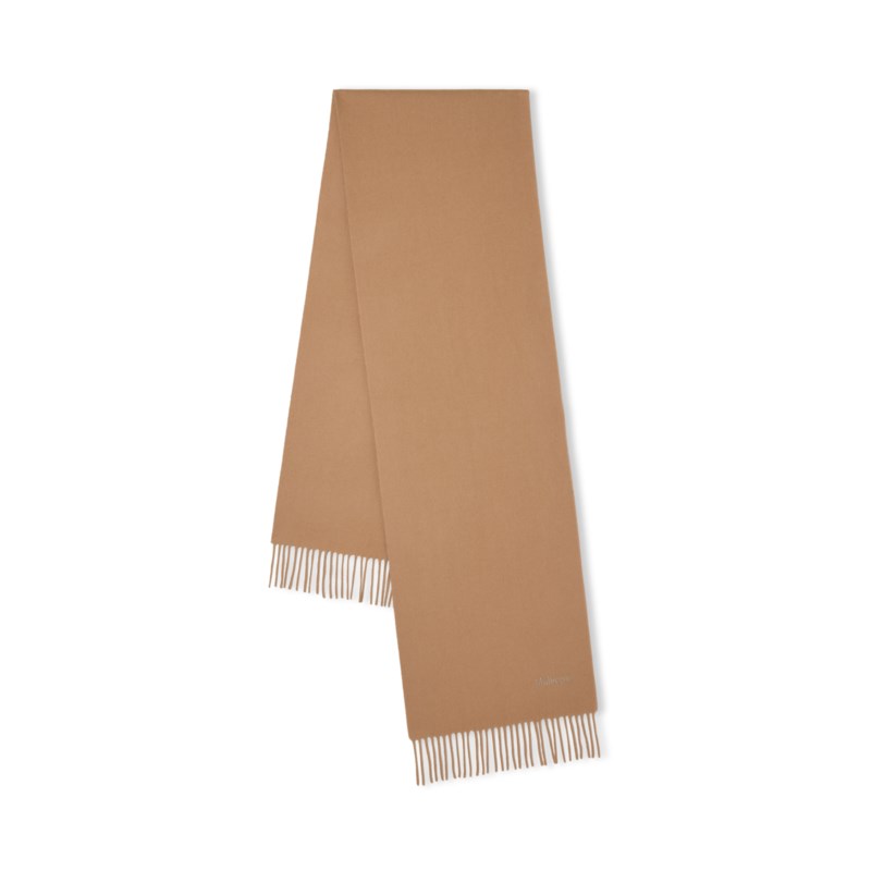 Small solid merino wool scarf