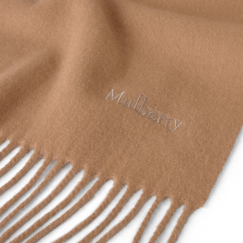 Mulberry Small solid merino wool scarf scarves dam – bild 2