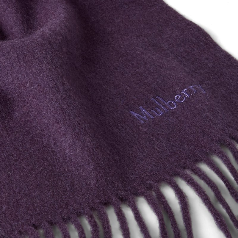Mulberry Small solid merino wool scarf halsdukar dam – bild 3