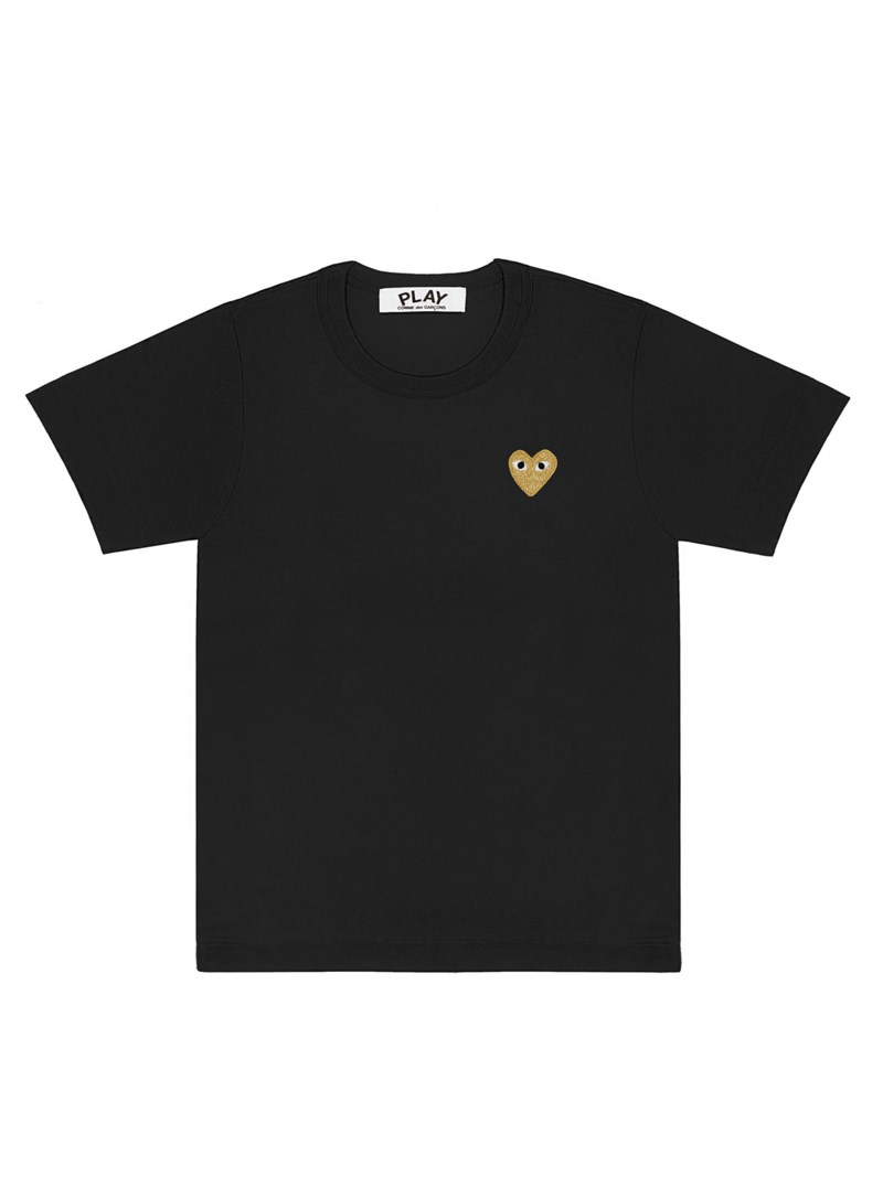 Gold heart tee black/gold 1