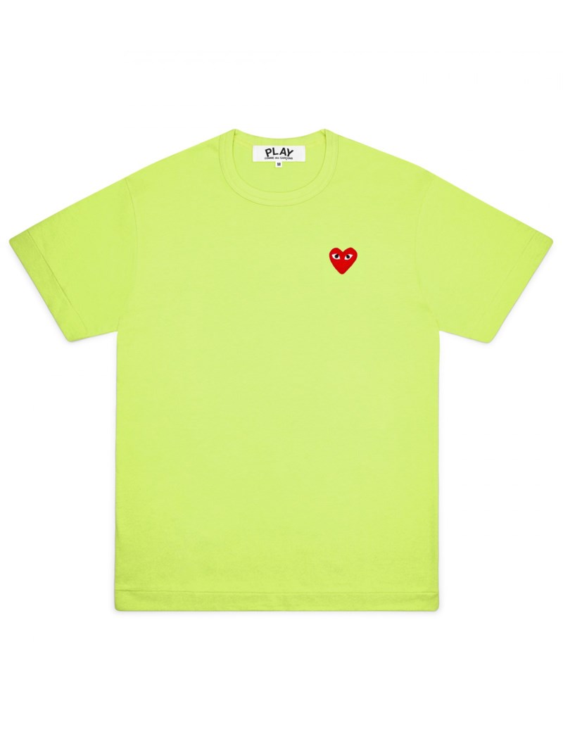 Red heart tee light green 1