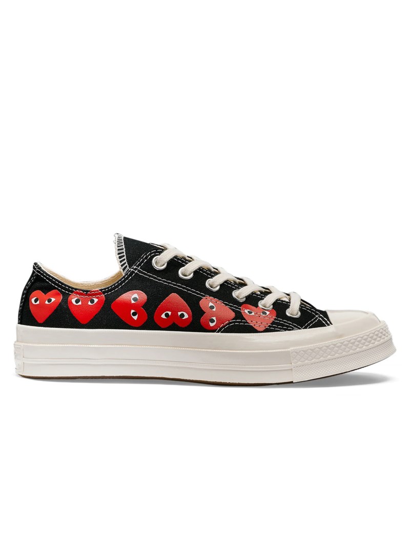 Skor converse chuck taylor '70 low multi heart black 2