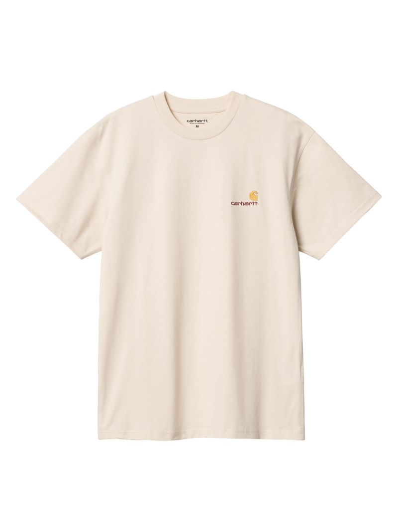 S/s american script tee natural 1
