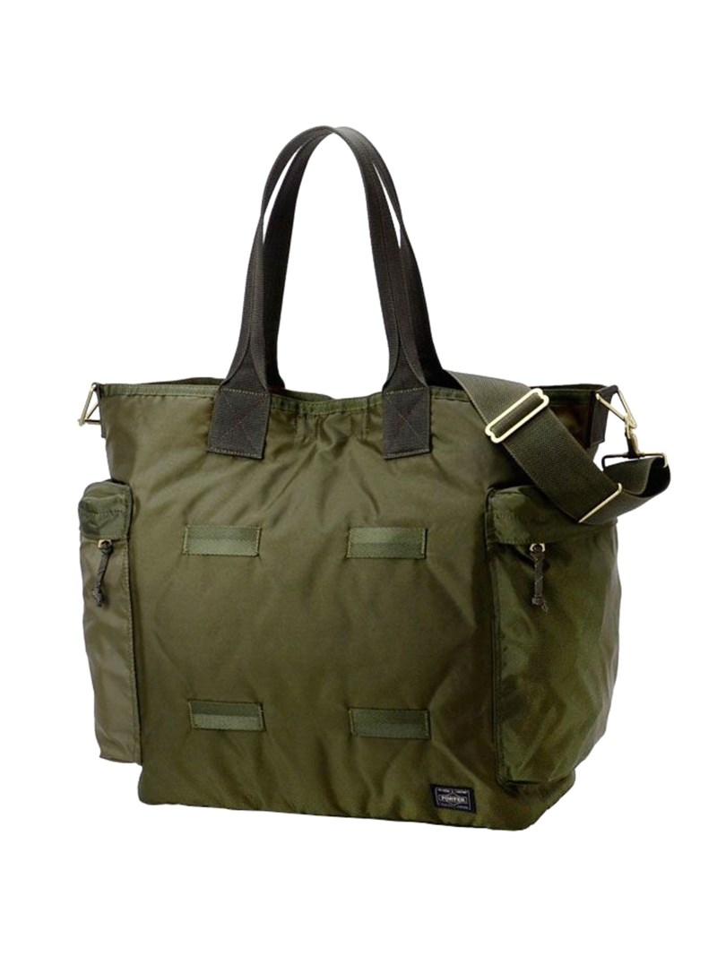 Force 2-way tote bag olive 1