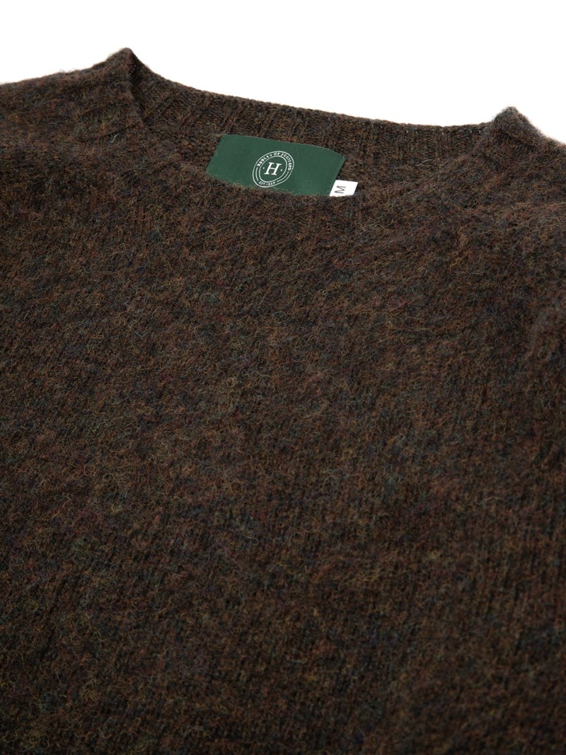Paul & friends Brushed shetland sweater stickade tröjor herr – bild 2