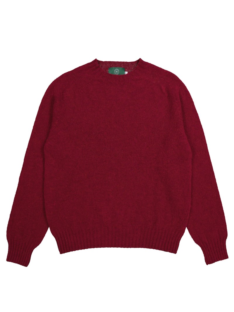 Brushed shetland sweater greige 1