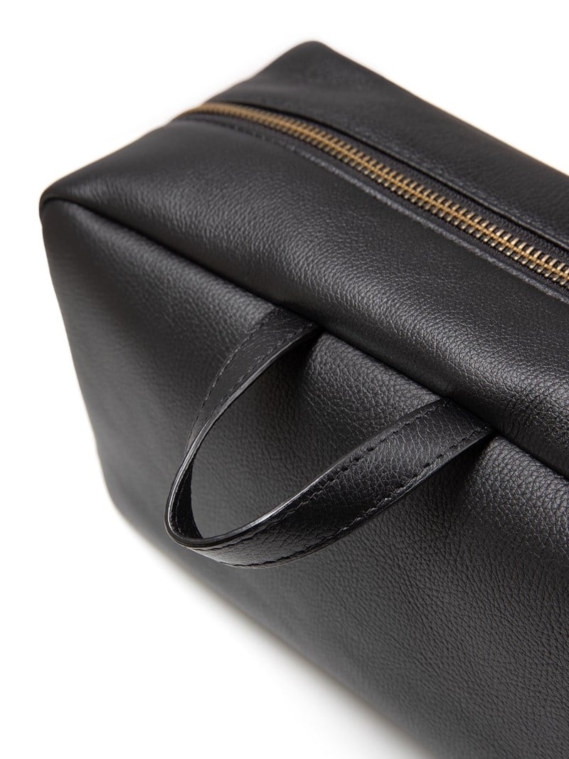 Paul & friends Grained leather wash bag necessärer herr – bild 2